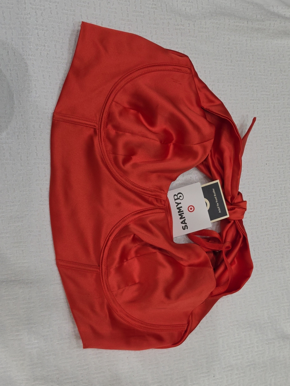 ☆ NWT Sammy B BLACK HISTORY MONTH TARGET ADULT TIE FRONT BUSTIER ☆ Size L ☆